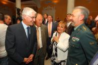 Barreda con María Jesús Alarcón y el coronel de la Guardia Civil, Vicente Pérez