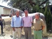Martínez Arroyo en la yeguada Tres Cotos situada en la Finca El Almorojuelo en Escalona.