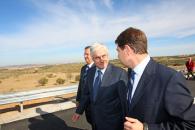 Barreda con García-Page y Sánchez Pingarrón recorren la Variante Suroeste de Toledo