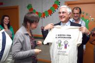 Barreda visita  el Centro de Atención a discapacitados La Chopera en Yunquera de Henares
