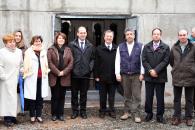 Pingarrón, junto a la Presidenta de la Confederación Hidrográfica del Tajo, Mercedes Gómez, y la Corporación Municipal ha inaugurado un nuevo sistema de abastecimiento 