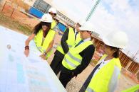 Visita del presidente García-Page a las obras de la nueva Facultad de Farmacia de la ciudad de Albacete 