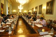 La directora general de Relaciones Institucionales y Asuntos Europeos, Virginia Marco, asiste, a la reunión del grupo de trabajo para la elaboración de la Estrategia Nacional Frente al Reto Demográfico