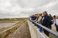 El presidente de Castilla-La Mancha, Emiliano García-Page, realiza, una visita a las zonas del sureste de Albacete afectadas por el temporal