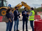 Inicio de las obras de la glorieta de Tarazona