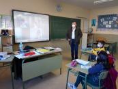 Visita del delegado de Educación al CEIP San Antón