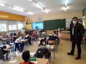 Visita del delegado de Educación al CEIP San Antón