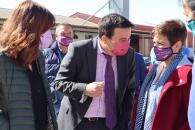 La consejera de Igualdad y portavoz del Gobierno regional, Blanca Fernández, y el consejero de Agricultura, Agua y Desarrollo Rural, Francisco Martínez Arroyo, visitan la Bodega Cooperativa ‘Ángel del Alcázar’