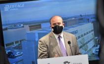 El vicepresidente de Castilla-La Mancha visita la sede central de la empresa Eiffage Energía