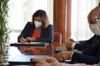La consejera de Economía, Empresas y Empleo, Patricia Franco, se reúne con los responsables de Grupo Miguel Bellido 