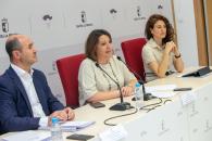 La consejera de Economía, Empresas y Empleo, Patricia Franco, comparece en rueda de prensa para informar de los datos de paro del mes de junio