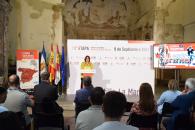 La consejera de Economía, Empresas y Empleo, Patricia Franco, presenta el recorrido de etapa de La Vuelta que tiene salida y llegada en Talavera de la Reina.