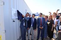 El consejero de Agricultura, Agua y Desarrollo Rural, Francisco Martínez Arroyo, inaugura, en Bolaños de Calatrava (Ciudad Real), una planta de ósmosis inversa. 