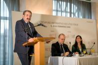 El consejero de Sanidad, Jesús Fernández Sanz, participa en el desayuno informativo ‘Executive Forum’, en el Auditorium del hotel Beatriz Toledo