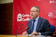El consejero de Hacienda y Administraciones Públicas, Juan Alfonso Ruiz compadece en la Comisión de Economía y Presupuestos para informar del presupuesto de su departamento para el año 2023