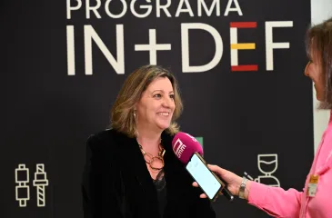 Patricia Franco en la firma del Protocolo Interministerial por la Industria de la Defensa que se celebra en el Ministerio de Industria y Turismo en Madrid