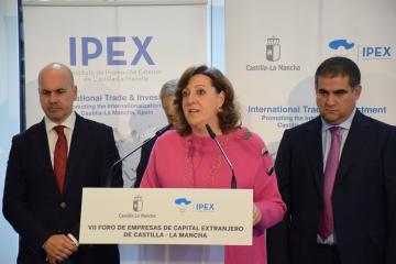 La consejera de Economía, Empresas y Empleo, Patricia Franco, inaugura el VII Foro de Empresas de Capital Extranjero de Castilla-La Mancha