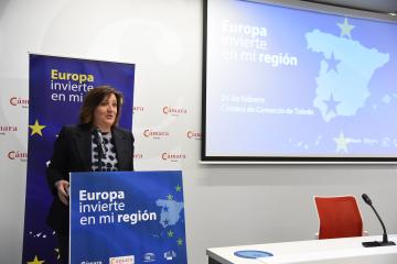 imagen de la noticia La consejera de Economía, Empresas y Empleo, Patricia Franco, participa, en la inauguración del seminario ‘Europa invierte en mi región’.