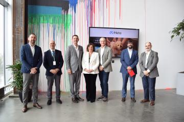imagen de la noticia El Gobierno regional refuerza su compromiso con el proyecto de Meta en Talavera de la Reina en el marco de la delegación institucional que lidera Patricia Franco a Estados Unidos