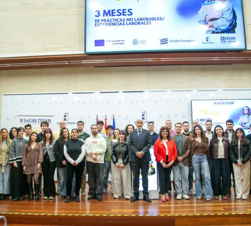Presentación de las IV Becas CECAM Movilidad Europea de CLM