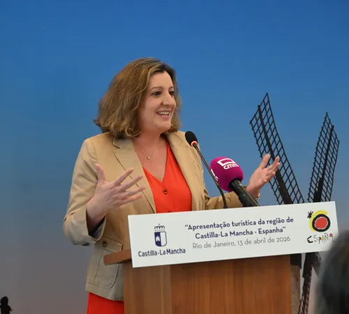 La consejera Patricia Franco, en el hotel Belmond Copacabana de Río de Janeiro