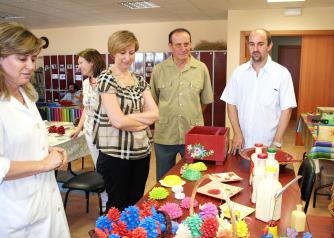 Araújo visitó el Centro de Día de la Asociación Provincial de Padres con Niños y Adultos Minusválidos en Toledo.