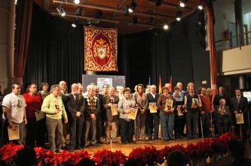 Valerio con los galardonados en el 30 aniversario de los Ayuntamientos Democráticos en Miguelturra