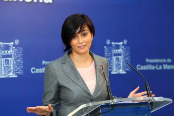 Isabel Rodríguez durante la rueda de prensa del Consejo de Gobierno
