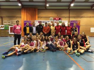El portavoz, Nacho Hernando, en la final de la Copa Junior de Baloncesto femenino