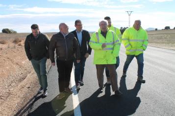 Visita obras de mejora de la CM-3209 entre Higueruela y Bonete