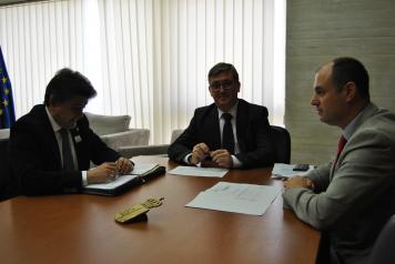 Marcial Marín con el alcalde de Daimiel 1