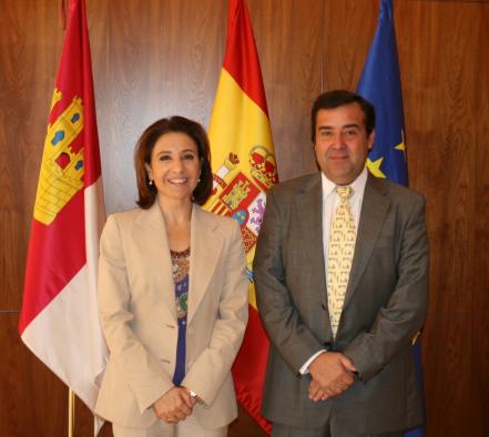 Marta García de la Calzada se ha reunido con el alcalde de Quero (Toledo), Francisco Sastre