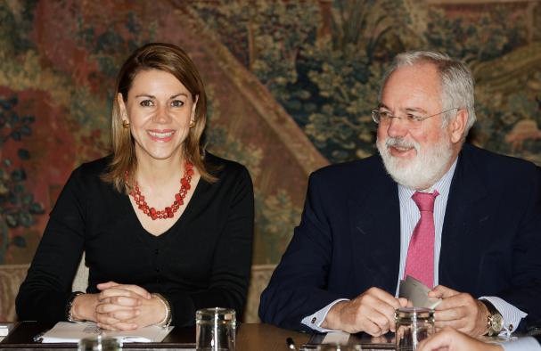 María Dolores Cospedal se reúne con el ministro de Agricultura, Miguel Arias Cañete