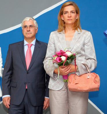 Barreda con la Infanta Cristina en una imagen de archivo