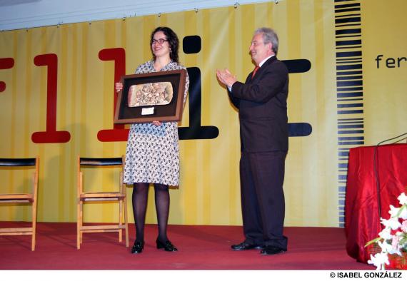 Luis Martínez en la clausura de la Feria del Libro de Cuenca