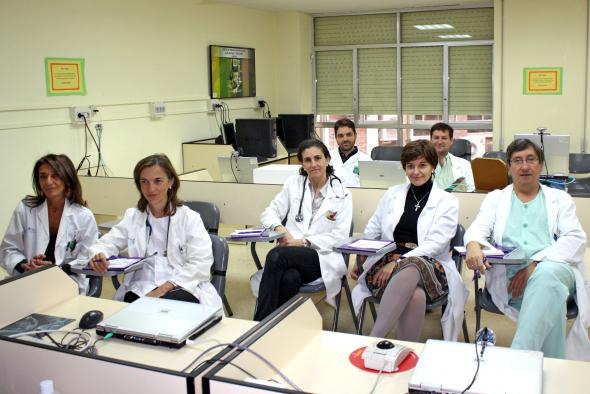 Sanitarios del servicio de Medicina Interna del Hospital Nacional de Parapléjicos de Toledo