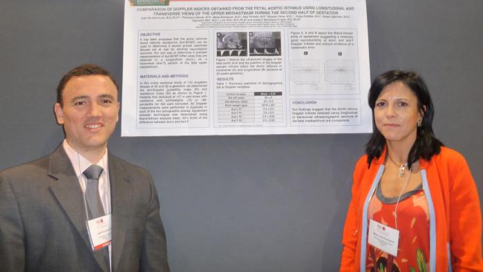 La ginecóloga María José Rodríguez en el Congreso Americano de Investigación Ginecológica. 