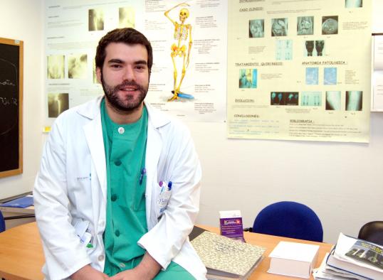 Esteban García-Prieto, residente de traumatología del Hospital Nuestra Señora del Prado
