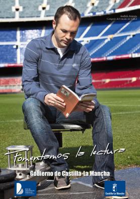 Imagen de la campaña de fomento de la lectura en la que colaboró Andrés Iniesta.