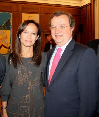 Sánchez Pingarrón, junto a Beatriz Corredor.