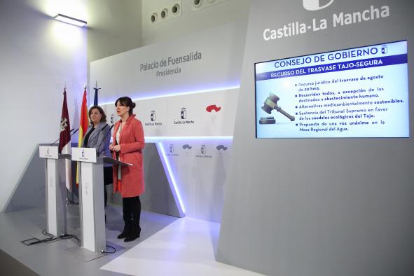 Rueda de prensa del Consejo de Gobierno (Blanca Fernández) (Trasvase)