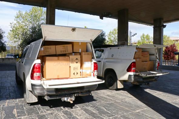 Salen hacia los centros sanitarios otros 235.000 artículos de protección para los profesionales sanitarios de Castilla-La Mancha