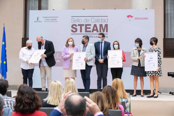 El Gobierno regional otorga un sello de calidad a 46 centros que desarrollan proyectos STEAM en Castilla-La Mancha