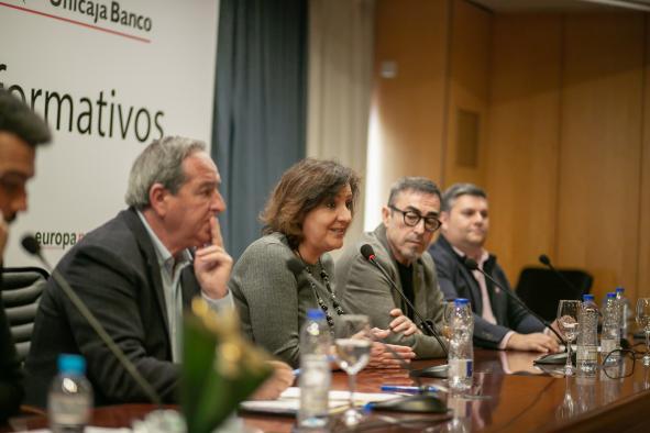 La consejera de Economía, Empresas y Empleo, Patricia Franco, participa en el Encuentro Informativo que organizan Europa Press y Unicaja Banco en la Federación Empresarial Toledana.