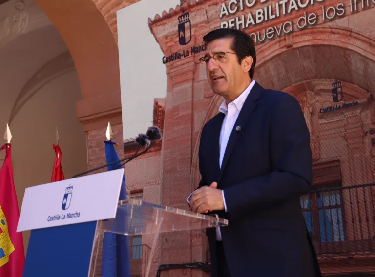 José Manuel Caballero en la presentación del proyecto de rehabilitación del Convento de Santo Domingo de Villanueva de los Infantes