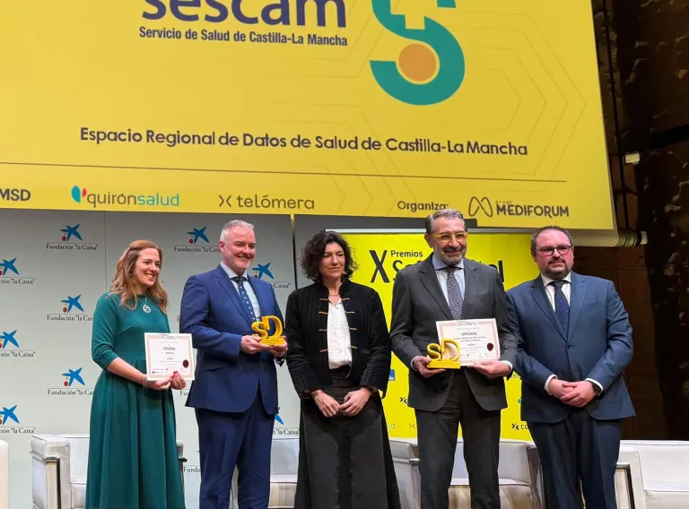 El consejero de Sanidad, Jesús Fernández Sanz en la X Gala de Premios Salud Digital