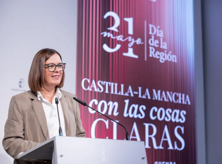 La consejera Portavoz del Gobierno regional, Esther Padilla, comparece, en rueda de prensa, para dar cuenta de los asuntos tratados en el Consejo de Gobierno. En el Palacio de Fuensalida.