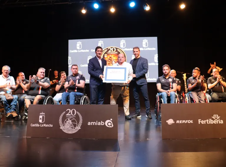 José Manuel Caballero ha participado en la gala del 20 aniversario del Club BSR Puertollano