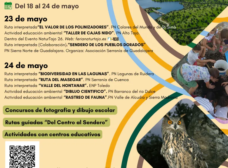 Castilla-La Mancha celebra la VI Semana de los Espacios Naturales Protegidos con actividades gratuitas y concursos para acercar la biodiversidad a la ciudadanía