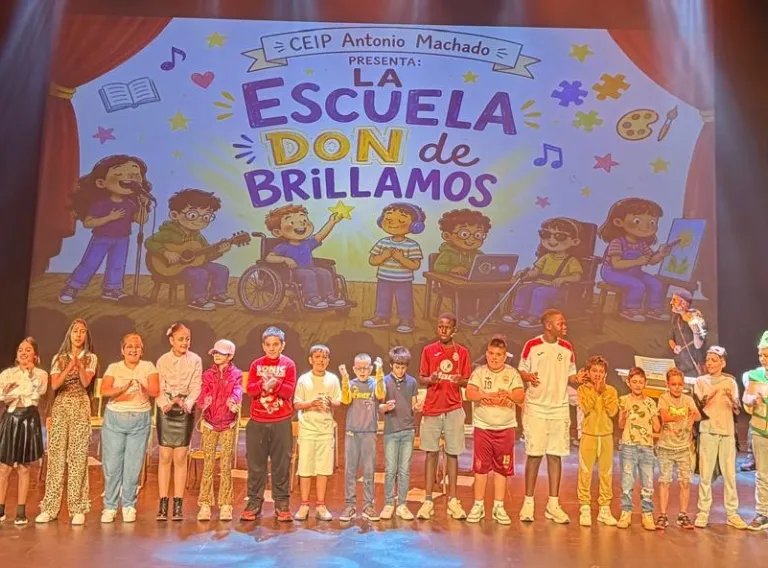Un momento de la obra de teatro representada por el CEIP Antonio Machado